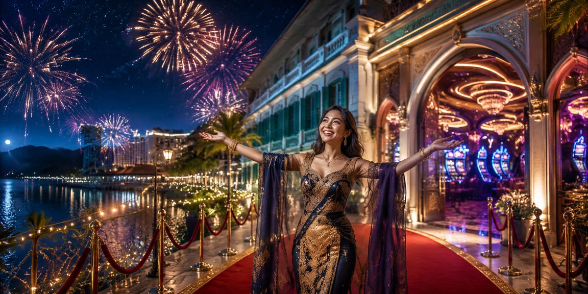 Suasana pertaruhan kasino bergaya Malaysia di Langkawi dengan pilihan baccarat