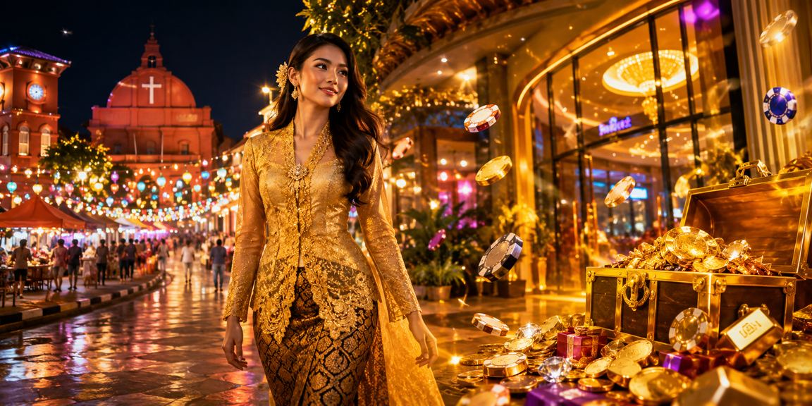 Suasana promosi perayaan bertema kebaya Melaka untuk pemain sx2 Malaysia